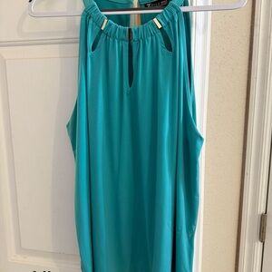 New York & Company Turquoise Tank Top